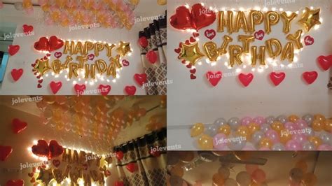 Check spelling or type a new query. Romantic Room Decoration For Husband's Birthday Party at ...