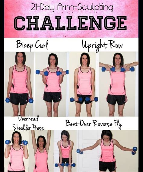 21 Day Arm Sculpting Challenge 10 Sets Of Each 3x A Day Arm