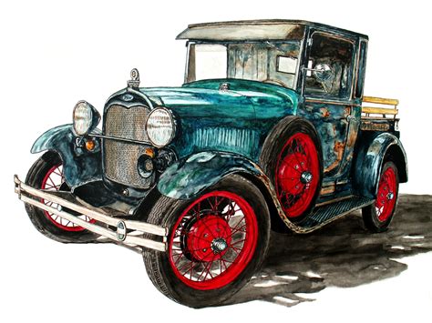 1929 Model A Truck Painting For Sale By Ob Art Foundmyself