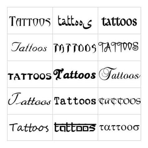 Letras Para Tatuajes Diferentes Diseños Y Estilos De Letras Para Tatuar