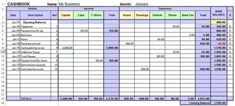 Excel Accounting Template For Small Business 4 —
