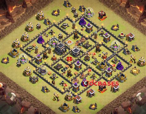 To prevent the lalloon attacking strategy air defenses are placed in the inner part of the base, because of this lava hound will seperate far away from group of balloons and balloons are distracted by other. 16+ Best TH9 War Base Anti 3 Star 2019 (New!)