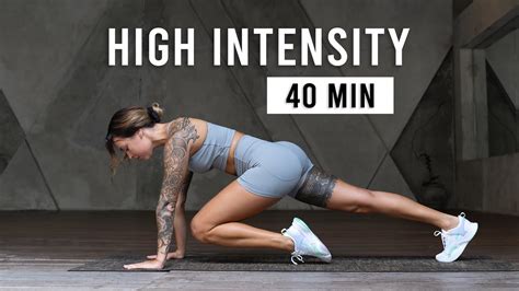 MIN INTENSE HIIT Full Body Workout No Equipment No Repeat Home Workout YouTube
