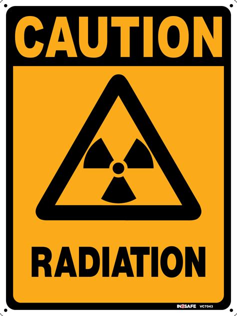 Caution Radiation Sign Westland Workgear