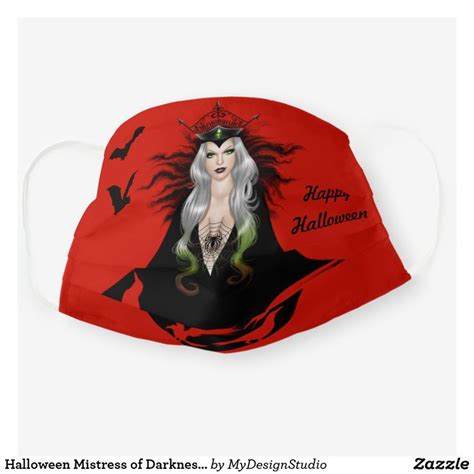 Halloween Mistress Of Darkness Vampiress Costume Cloth Face Mask