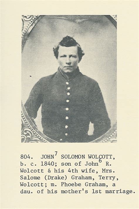 Wolcott Military Men And Women Civil War 1861 1865