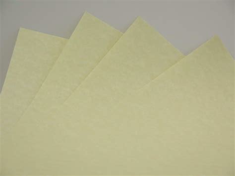 Parchment Paper X 20 A3 90gsm Cream For Cardmaking Certificates Cl002
