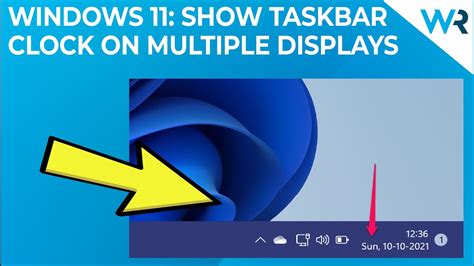 How To Show The Taskbar Clock On All Monitors In Windows 11 Youtube