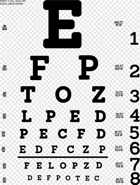 Snellen Chart Png Images Pngwing 47 Off