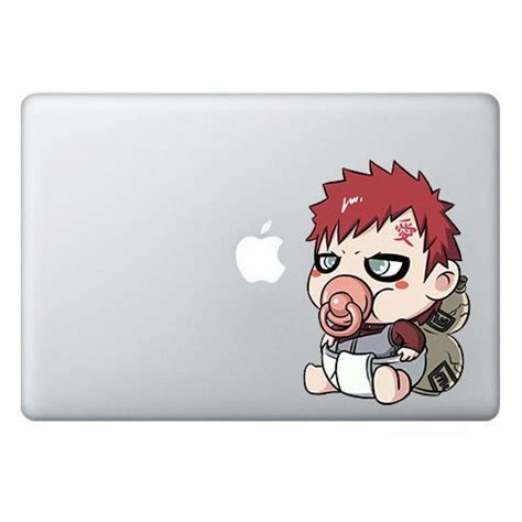 Macbook Laptop Laptop Decal Naruto Gaara Me Me Me Anime Pacifier