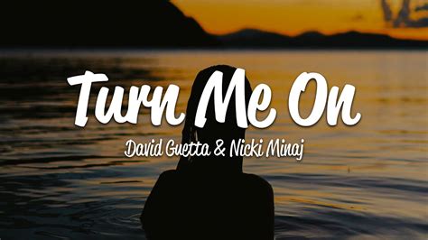 David Guetta Turn Me On Lyrics Ft Nicki Minaj Youtube