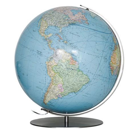 Forbes Classic Illuminated Globe 51cm Blue Ocean World Globe