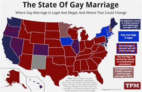 The Mad Professah Lectures Map State S Of Same Sex Marriage Circa 2012