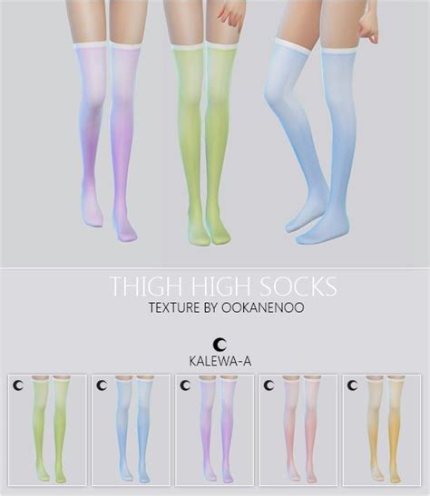 Thigh High Socks At Kalewa A Sims 4 Updates Thigh High Socks Sims