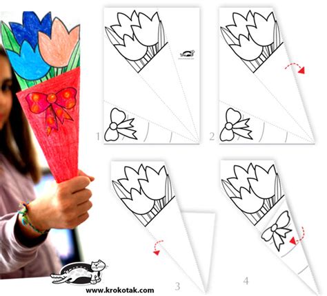 Krokotak Paper Bouquet For Mothers Day