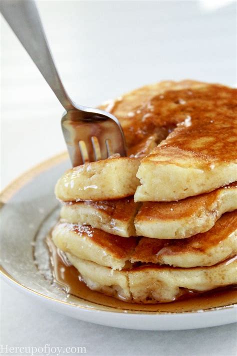 Simple Fluffy Sour Cream Pancakes Her Cup Of Joy Recipe Sour