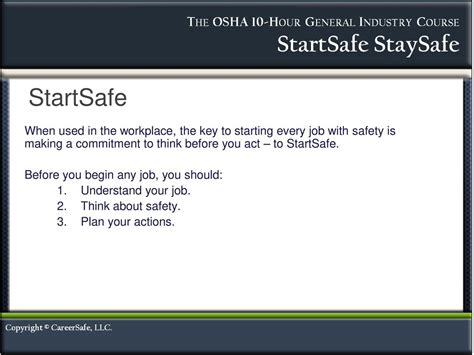 Startsafe Staysafe Instructors Notes Ppt Download