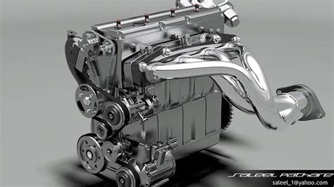 The unique designed of a dohc engine can result in both of these. Diesel Inline 4 DOHC 3D | CGTrader