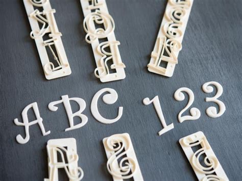 kit cortador letras números régua pasta americana biscuitof mercadolivre