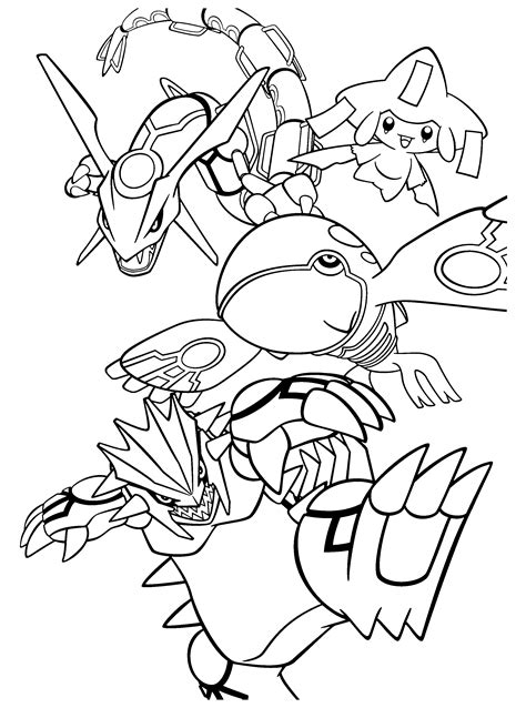 Pokémon go is the most famous. Pokemon Coloring Pages Rayquaza - Coloring Home