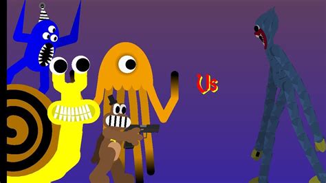 Composite Huggy Wuggy Vs Garten Of Banban Part 2 Stick Nodes Animations Indie Games Battle