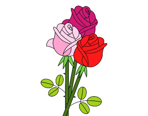 Bellissimo cuore di rose rosse circondate da foglie di edera. Superiore Mazzo Di Rose Da Colorare - Scarica / Stampa ...