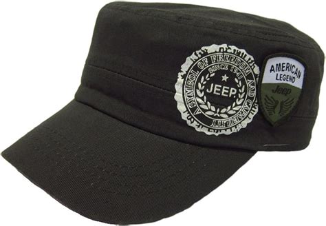 Jeep Unisex Adjustable Military Cap Hat Army Green At Amazon Mens