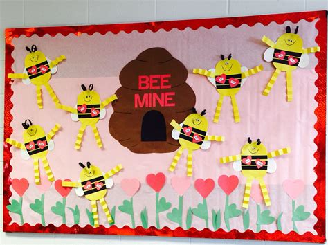 Valentines Day School Bumblebee Bulletin Board Be Mine Bumble Bee