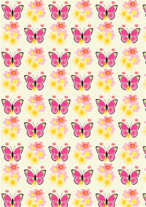 Free Digital Butterfly Scrapbooking Paper Ausdruckbares
