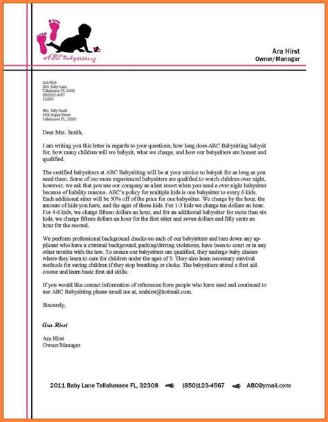 Sample Business Letter Example For A Company Message