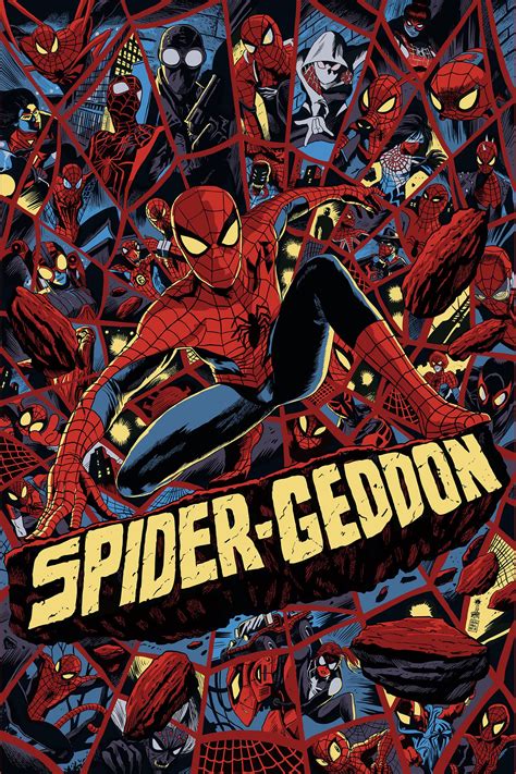 The Cover To Spider Geddon An Animated Comic Book With Many Characters
