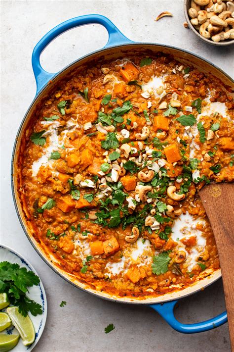 Sweet Potato And Red Lentil Curry Lazy Cat Kitchen Recipe Sweet