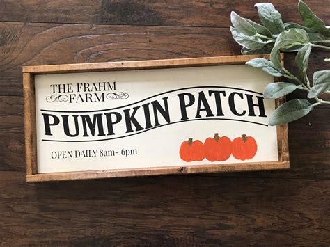 Pumpkin Patch Sign Pumpkin Patch Personalized Pumpkin Patch Fall