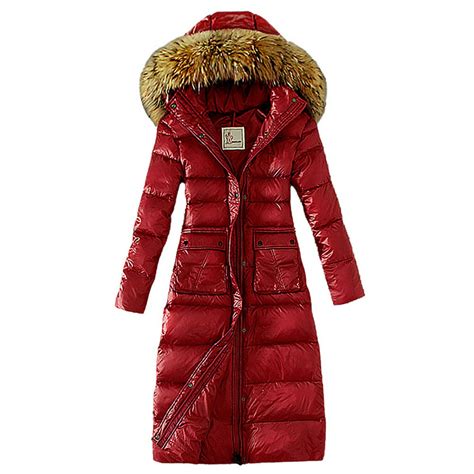 wakaa wakaa women s winter long puffer coats maxi warm coat with fur trimmed hood walmart