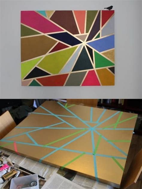 Geometric Tape Painting The Whoot