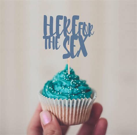 Gender Reveal Toppers Here For The Sex Toppers Cupcake Etsy