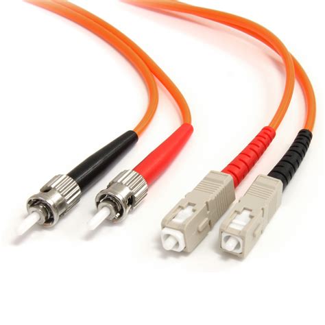 3m Multimode Fiber Patch Cable St Sc Fiber Optic Cables And Adapters