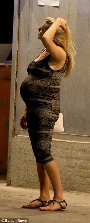 Pregnant Abi Titmuss And Husband Ari Welkom In La Daily Mail Online