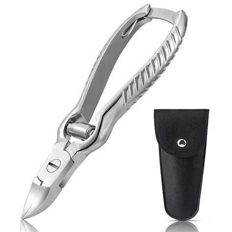 bezox heavy duty podiatrist toenail clippers for thick and ingrown nails stainless steel toe