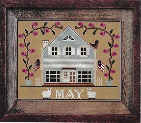 Counted Cross Stitch Pattern May Cottage Ill Be Home Series A