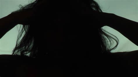 Depressed Woman Silhouette Stock Video Footage Storyblocks