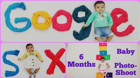6 Month Baby Photoshoot Ideas At Home 3 Different Theme Youtube
