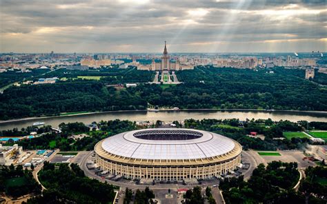 Download Wallpapers Luzhniki Stadium Moscow Moscow State University