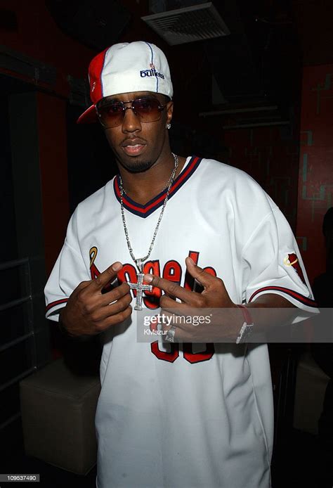 Sean P Diddy Combs During Faith Evans Album Release Party For Her