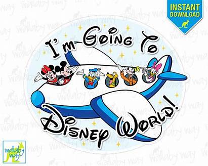 Disney Clipart Going Airplane Mickey Walt Printable