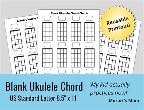 Pdf Free Blank Ukulele Chord Chart Printable Printable Word Searches