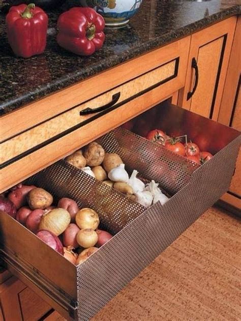 Kitchen cabinets are packed with all sorts of dishes, cookware, ingredients, and more. Storage Ideas to Keep Fruits and Vegetables Fresh | Home ...