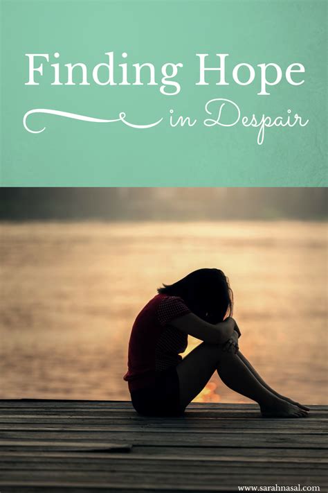 Finding Hope In Despair Living In Hope