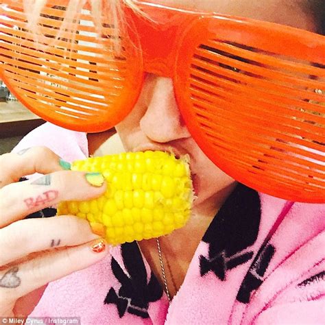 Miley Cyrus Topless Except For Star Shaped Pasties In Instagram Picture