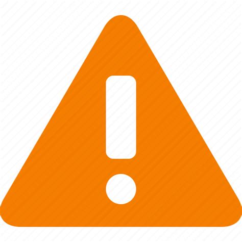 Alert Attention Caution Danger Orange Warning Exclamation Icon